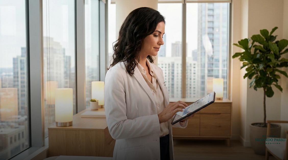 Fabiola Nagoya mentora de médicas. A mentoria Segundo Passo na Medicina foi desenvolvida para te ajudar a trilhar uma carreira médica prospera , entregando o melhor ao seu paciente, sendo valorizada, sendo melhor remunerada, e tendo tempo de qualidade para você e sua família.;transição para consultório particular